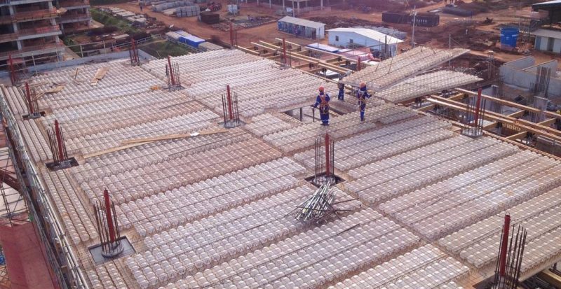 Laje de 1.000 m² pode ser preenchida em 6 dias