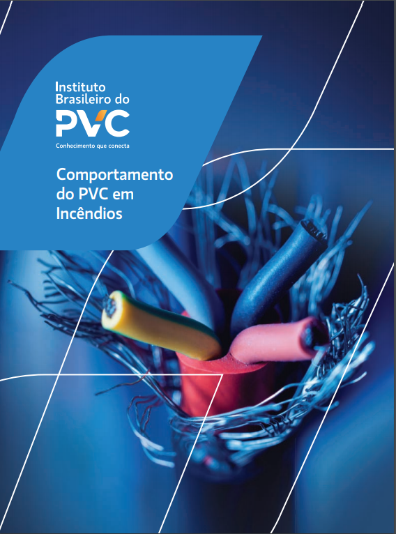 Capa da cartilha feita pelo Instituto Brasileiro do PVC referente a incêndio