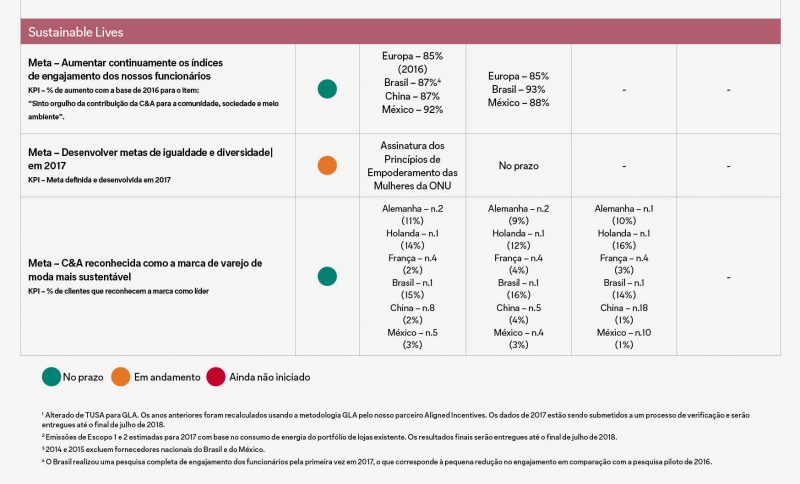 Relatório Global de Sustentabilidade - Vidas sustentáveis