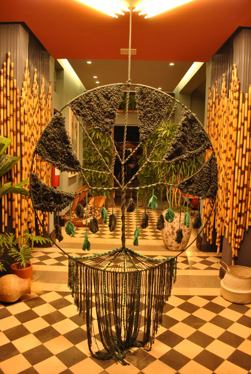 Espaço em exposição da Mostra+Sustentável