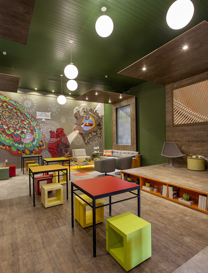 Espaço revitalizado da Mostra+Sustentável