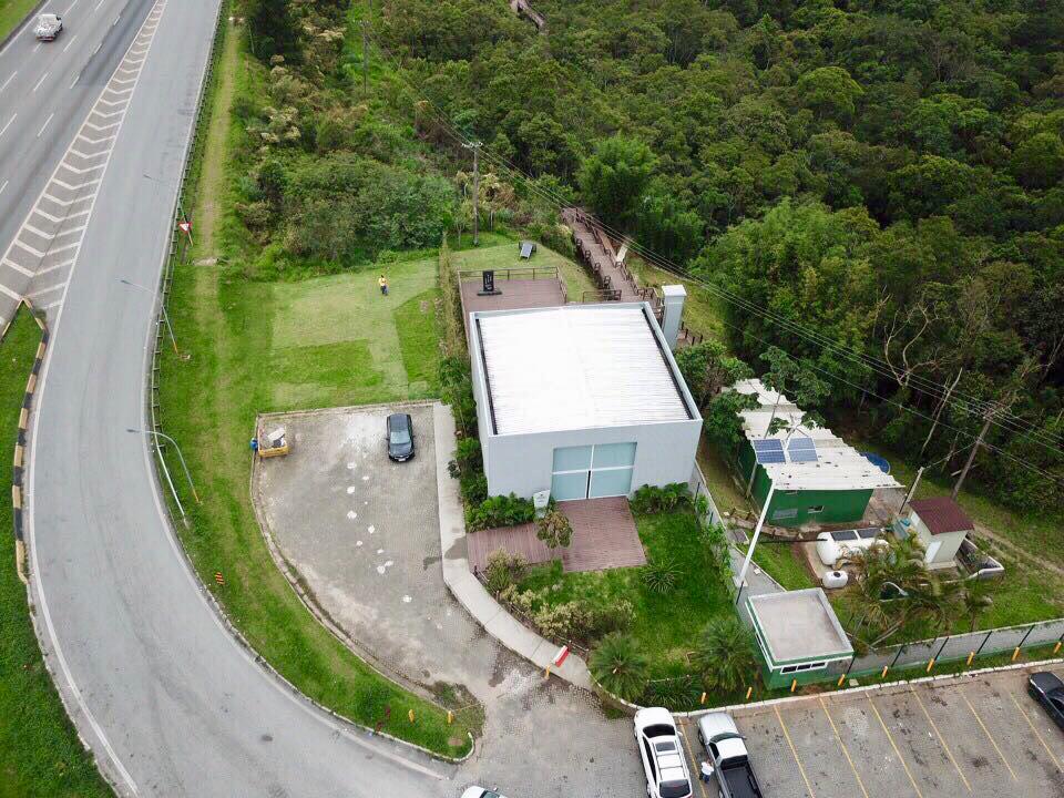 vista área do parque ecológico imigrantes