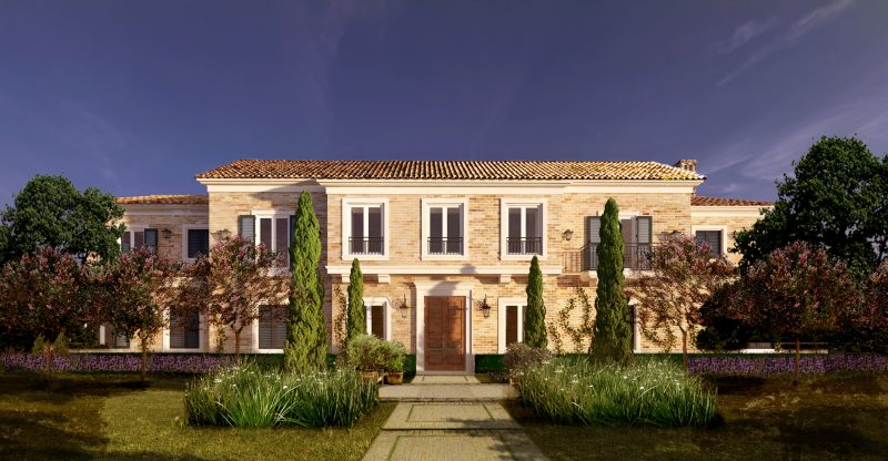 Projeto da fachada da Casa ACN Provence