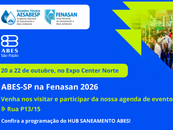 ABES-SP debate inovação e segurança hídrica na Fenasan 2026